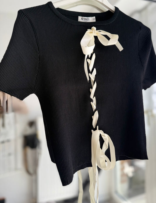 Shirt mit Schleife